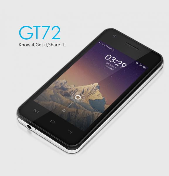 Cubot GT72 Dual Core MTK6572 Dual SIM GSM WiFi Dual Camera